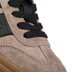 Beżowe sneakersy na platformie damskie Filippo 7114/25 TP skórzane