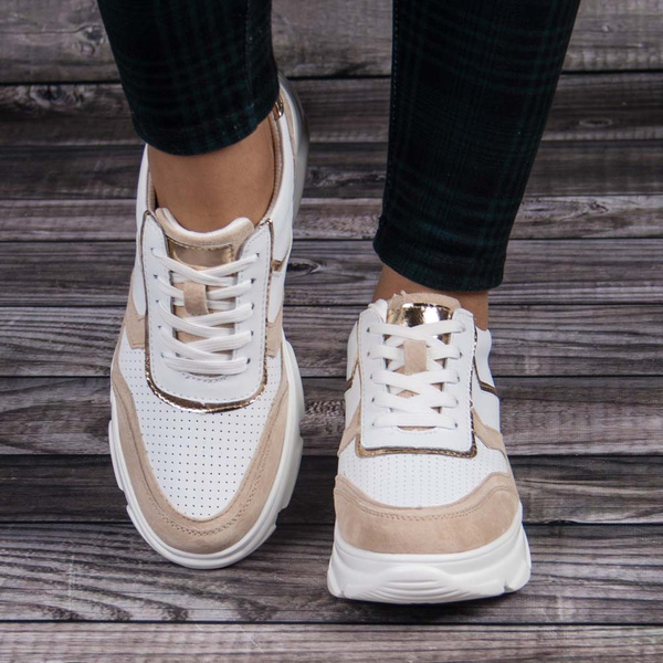 Sneakersy damskie Filippo DP4579/23 WH BE 