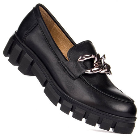 Półbuty damskie Nessi 21085 czarny 12