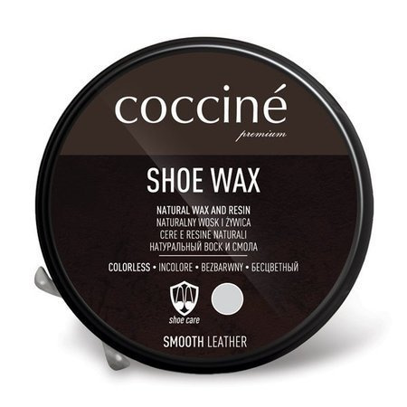 Coccine SHOE WAX - PASTA TRADYCYJNA WOSK I ŻYWICA 40 g BEZBARWNY