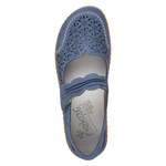 Sandały skórzane Rieker 44896-15 blue