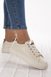 Tenisówki Big Star NN274210 beżowe sneakersy licowe sportowe