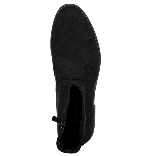 Botki kowbojki zamszowe damskie S.Barski HY52-532 czarne