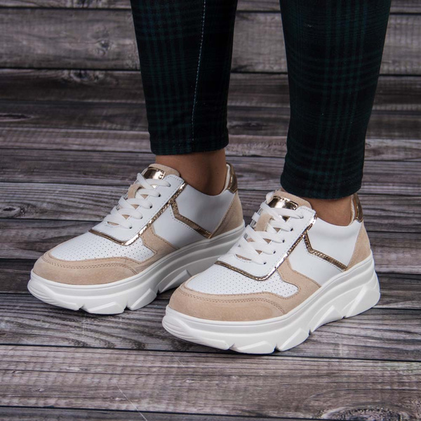 Sneakersy damskie Filippo DP4579/23 WH BE 
