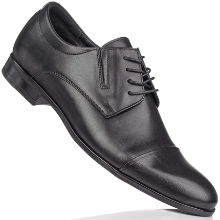 Półbuty wizytowe męskie Tapi D-7170 czarne