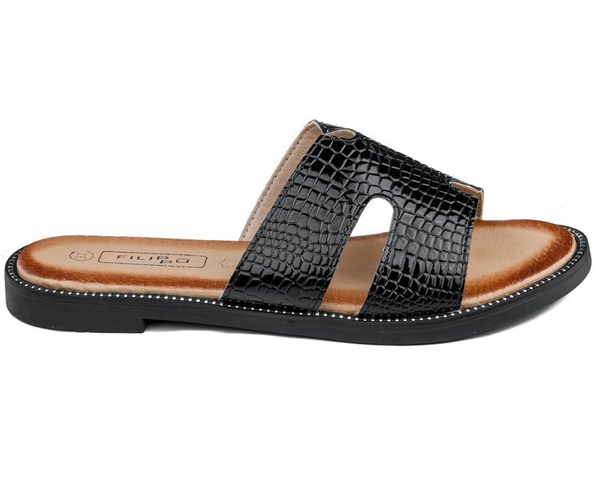 Klapki Filippo DK2100/21 BK czarny