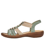Sandały Rieker 60851-52 green zielone