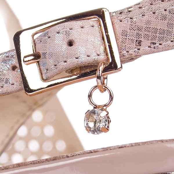 Sandały Sala 9842 1169 złoty skóra