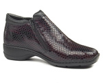 Botki damskie Rieker 58392-35 red bordo