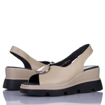 Sandały na koturnie beżowe damskie T.Sokolski L25-249 beige