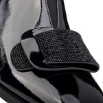 Botki lakierowane damskie Artiker 57C1037 czarne skórzane ocieplone