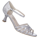 Skórzane sandałki damskie srebrne Kotyl 3825 srebrny ef buty taneczne