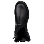 Czarne botki damskie Filippo DBT7163/25 BK skórzane ze stretchem