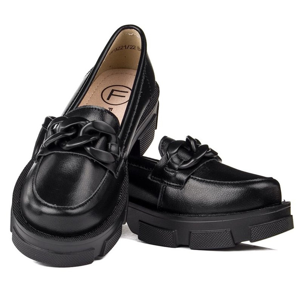 Mokasyny Filippo DP3221/22 BK BK czarne