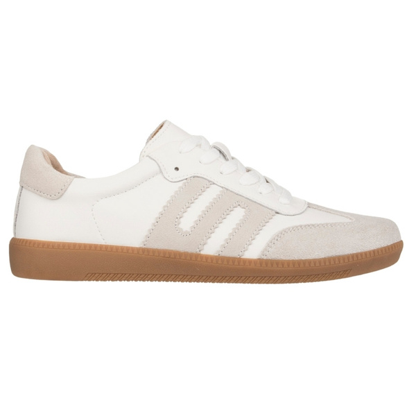 Białe sneakersy sportowe damskie Filippo DP7492/25 WH skórzane