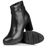 Botki Tamaris 1-25014-41 001 black skóra