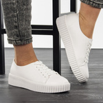 Sneakersy damskie Potocki 12353WH białe