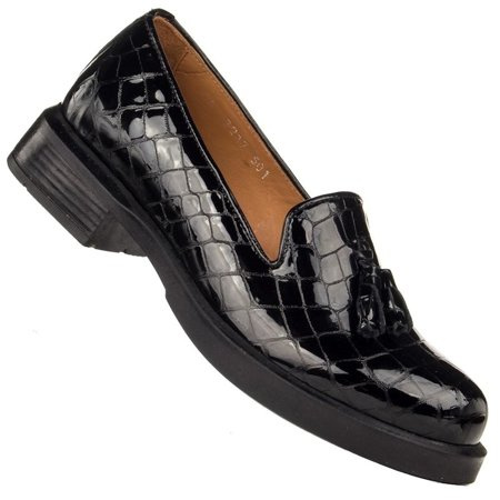 Półbuty skórzane Venezia 7217-501 black