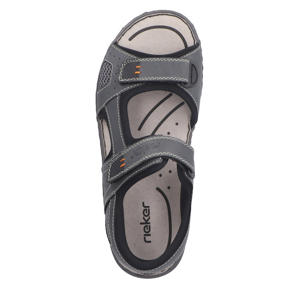 Sportowe sandały męskie Rieker 26156-47 grey szare wygodne