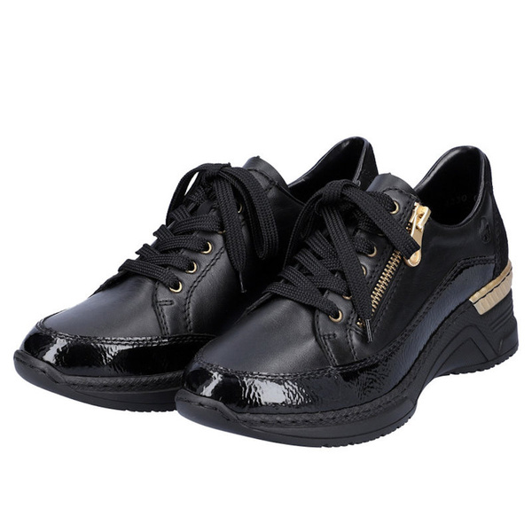 Półbuty damskie Rieker N4330-00 black