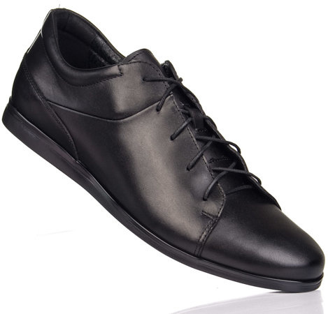 Półbuty męskie Domeno 4897 N170 czarne skóra