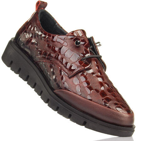 Półbuty damskie Artiker 53C0902 bordowy