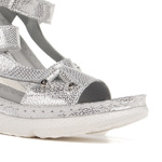 Sandały damskie Contes 555 biały zmija