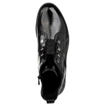 Eleganckie Botki lakierowane S.Barski HY52-527 czarne ocieplone