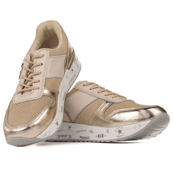 Sneakersy damskie Filippo DP3542/22 BE złoty