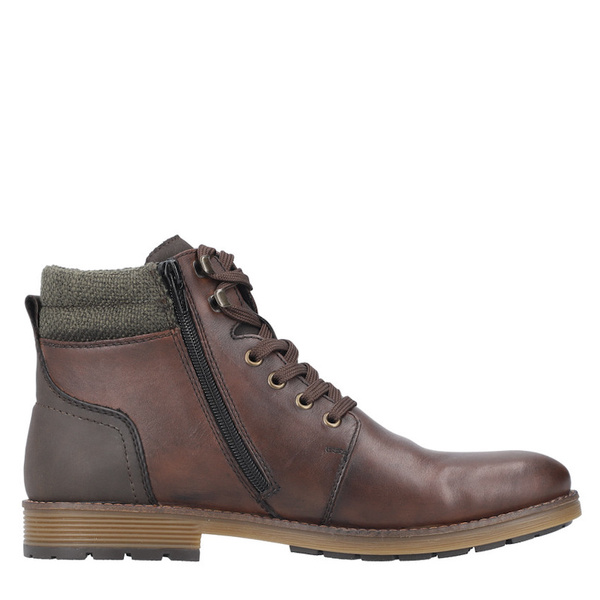 Trzewiki Zimowe Rieker F4544-25 brown skóra