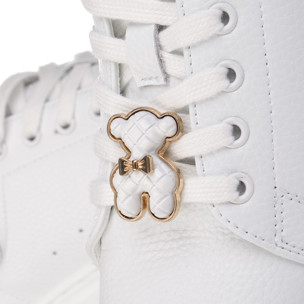 Sneakersy na platformie Vinceza 66641 białe