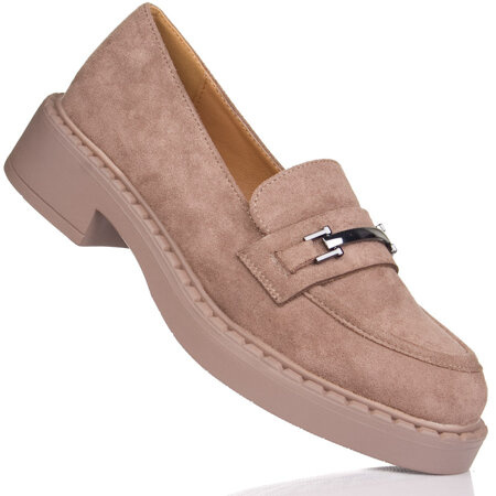 Półbuty damskie Potocki 12122KH khaki