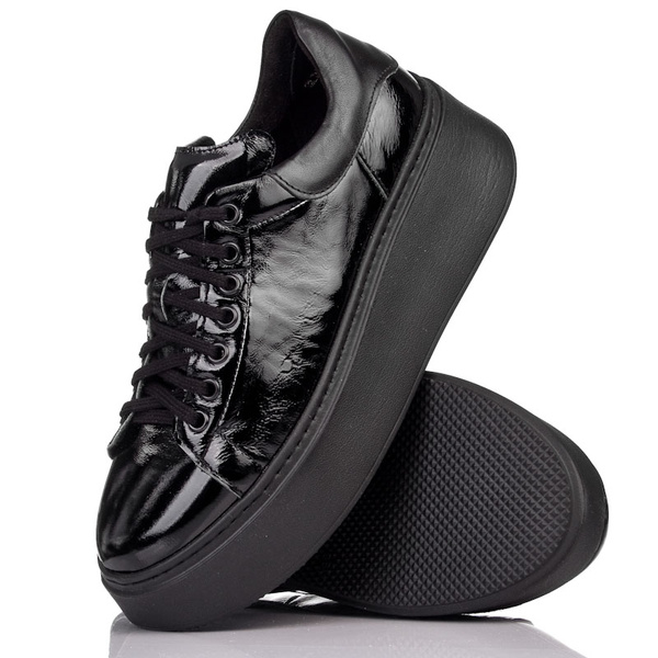 Półbuty sneakersy damskie Lemar 10150 czarne