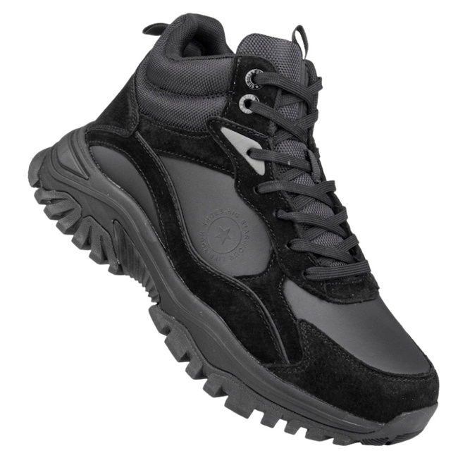 Trapery męskie zimowe męskie Big Star OO174517 czarne ocieplone