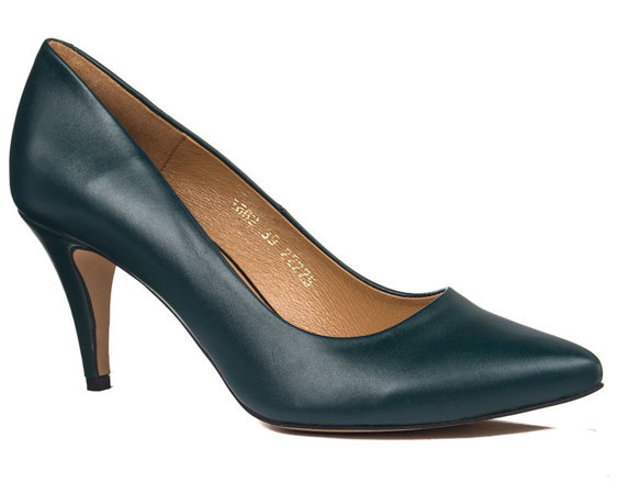 Szpilki Eska 1663/1087 zielony lico