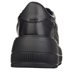 Czarne sneakersy na platformie damskie skórzane Filippo DP7285/25 BK