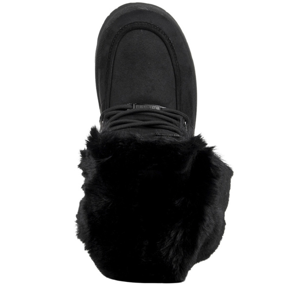Śniegowce damskie mukluki Big Star SS274113 czarne ciepłe z futerkiem