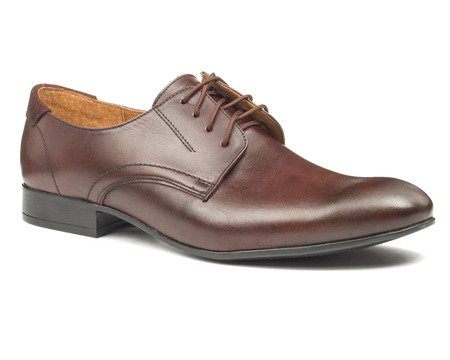 Półbuty wizytowe Moskała 653/1210 brąz
