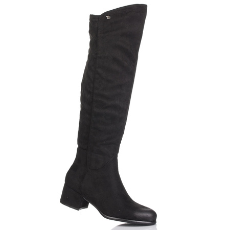 Kozaki skarpetkowe damskie T.Sokolski HX Z24-142 czarne zamszowe stretch
