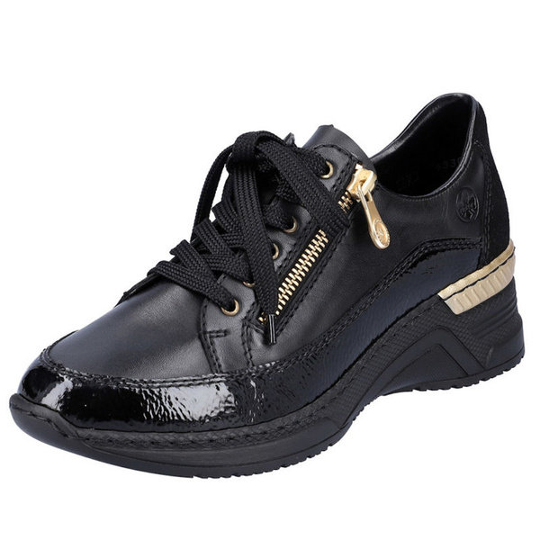 Półbuty damskie Rieker N4330-00 black