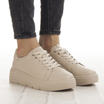 Beżowe półbuty skórzane T.Sokolski J24-213 sportowe lekkie wiązane