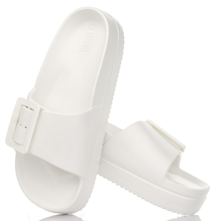 Klapki damskie Big Star NN274A661 białe