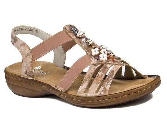 Sandały damskie Rieker 60855-31 rosa róż