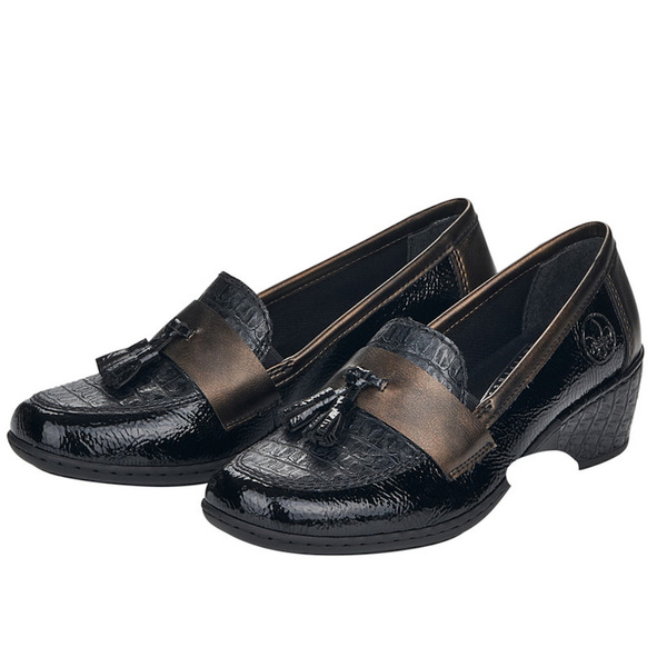 Półbuty damskie Rieker 47171-00 black
