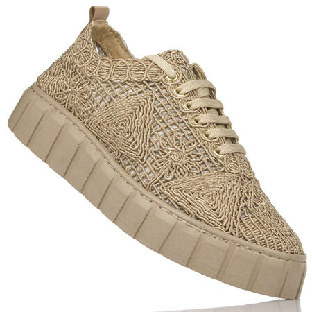 Sneakersy T.Sokolski Ami 340 nut koronka