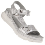 Sandały damskie Contes 555 biały zmija