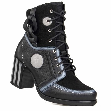 Botki Maciejka 05599-01/00-7 czarny+biały