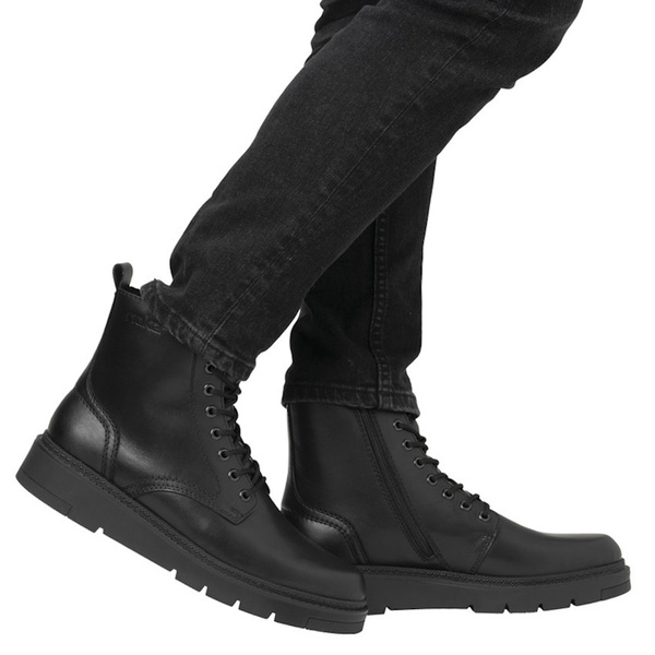 Trzewiki skórzane męskie Rieker 30101/00 H szerokie ciepłe OUTLET