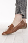 Brązowe Loafersy skórzane Marco Tozzi 24218-42 cognac lekkie wygodne