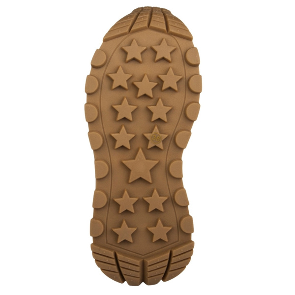 Beżowe sneakersy na platformie damskie Filippo DP7408 TP skórzane